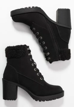 Anna Field Winter Boot - Enkellaarsjes Met Plateauzool - Black -Modeschoenen 155f8fed223d4582b636130f8e4a2046