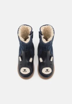 Friboo Leather - Snowboots- Dark Blue -Modeschoenen 1ce030d690724b24854ea0c27c645273