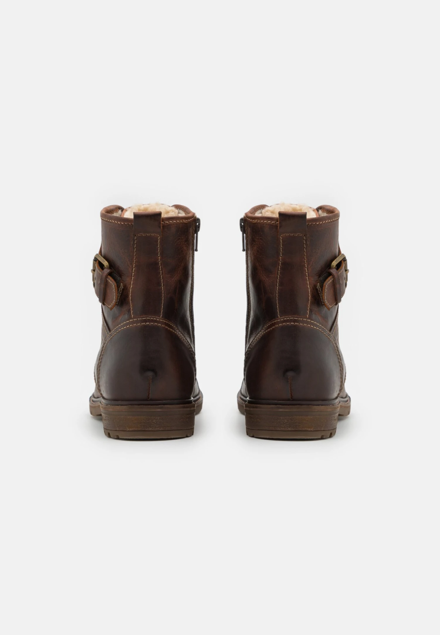 Pier One Leather - Veterboots - Brown 3 Pier One Leather - Veterboots - Brown - Afbeelding 3