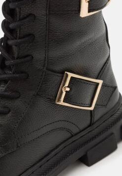 Friboo Leather - Veterlaarzen -Black -Modeschoenen 6cc9e4b48f0147428ab669e3bf48e2b6