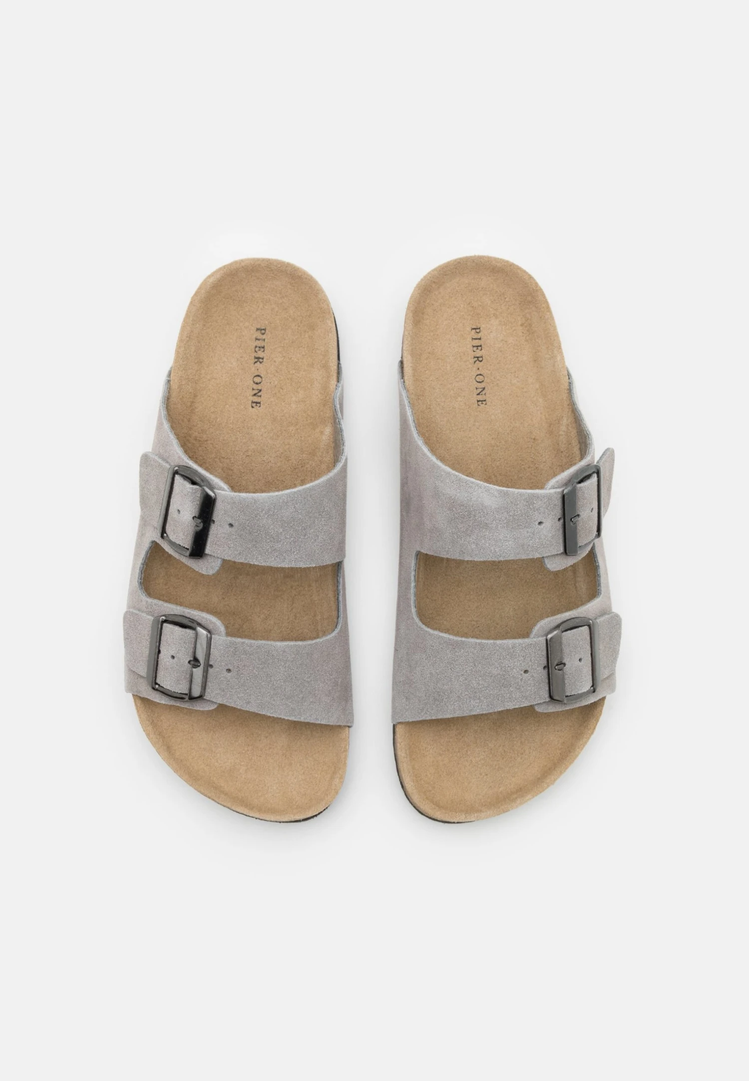 Pier One Leather Unisex - Pantoffels - Grey 4 Pier One Leather Unisex - Pantoffels - Grey - Afbeelding 4