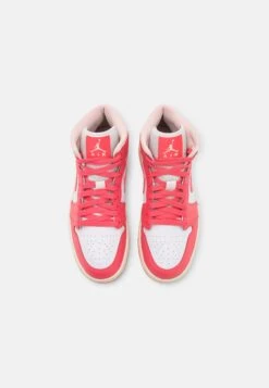 Air Jordan 1 Mid - Sneakers Hoog - White/Sea Coral/Atmosphere/Sail -Modeschoenen 72b4533999554d2ab9e3ada61c84e73d