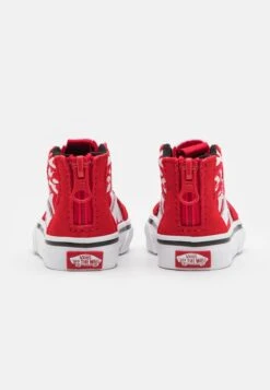 Vans Sk8-Hi Zip - Sneakers Hoog - Ferocious Flame Racing Red/Black -Modeschoenen 7e2acca9384f42dab3382cc7f5e8e0d8