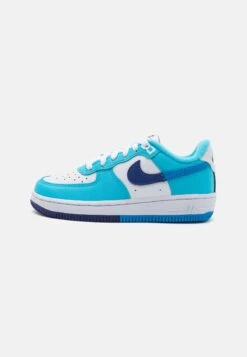 Nike Sportswear Force 1 Lv8 2 Unisex - Sneakers Laag - White/Light Photo Blue/Deep Royal Blue/Baltic Blue