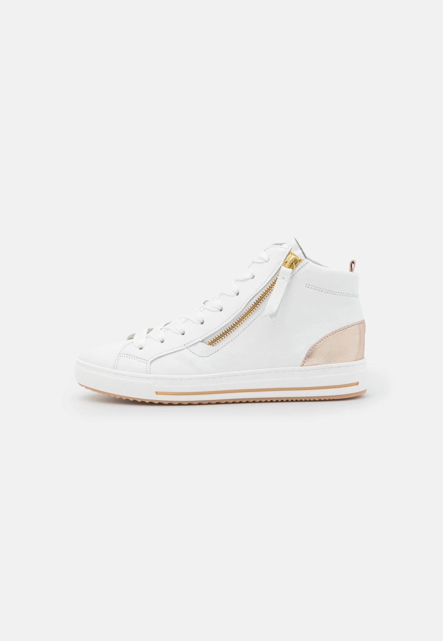 Gabor Comfort Sneakers Laag - Weiss/Muschl/Gold 2 Gabor Comfort Sneakers Laag - Weiss/Muschl/Gold - Afbeelding 2