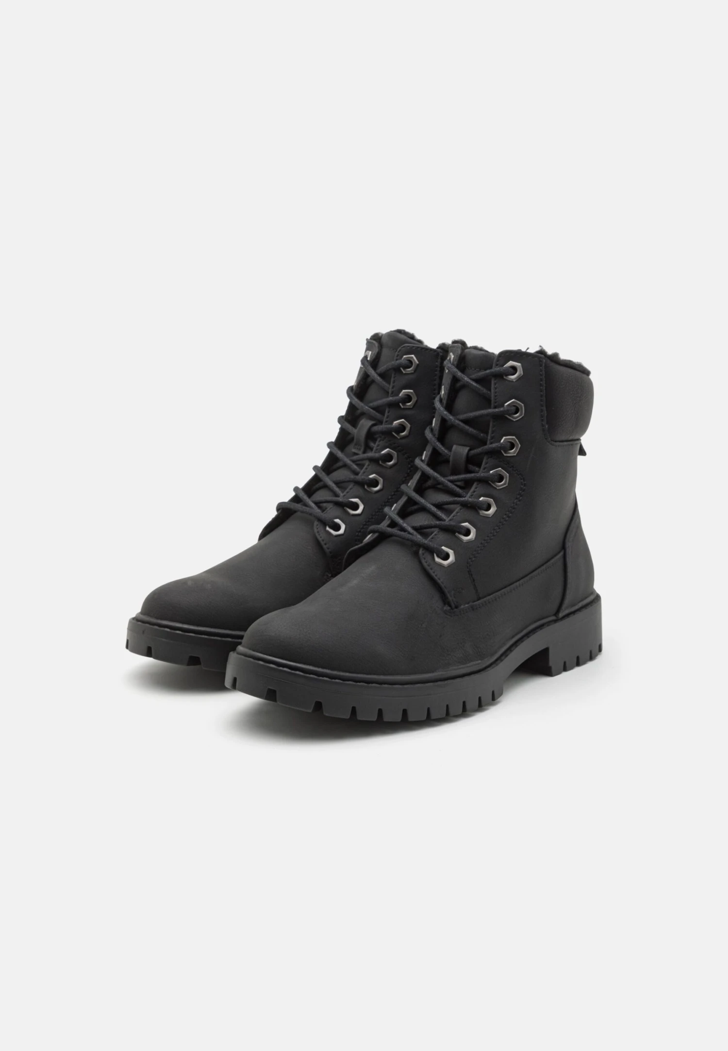 Pier One Unisex - Veterboots - Black 2 Pier One Unisex - Veterboots - Black - Afbeelding 2