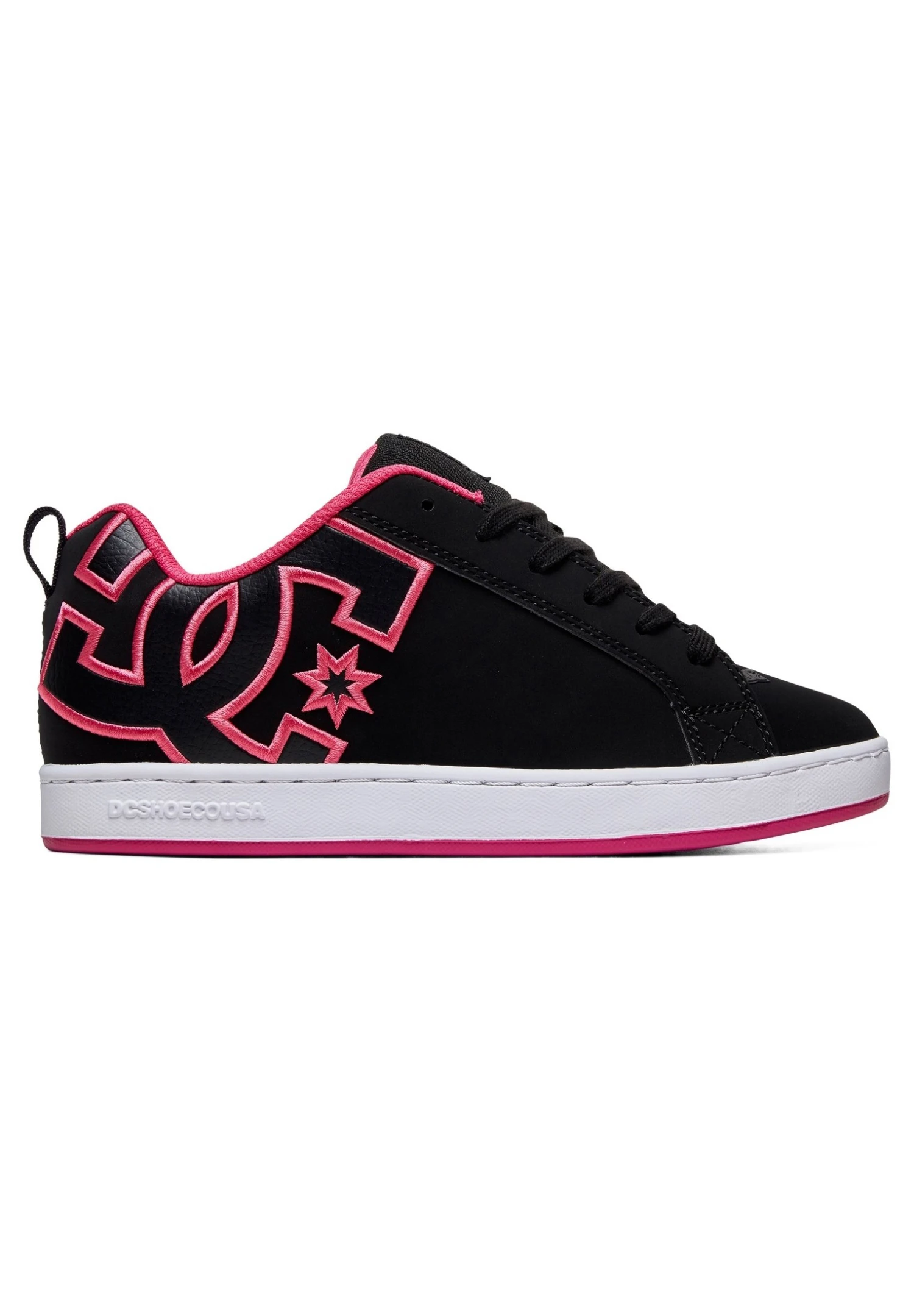 DC SHOES Court Graffik - Sneakers Laag - Black/Pink Stencil 1 DC SHOES Court Graffik - Sneakers Laag - Black/Pink Stencil